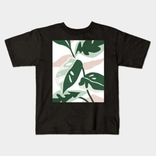 Tropical leaves illustration Kids T-Shirt